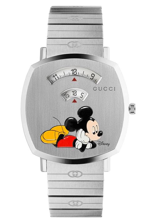 gucci disney collection watch|mickey mouse wearing gucci.